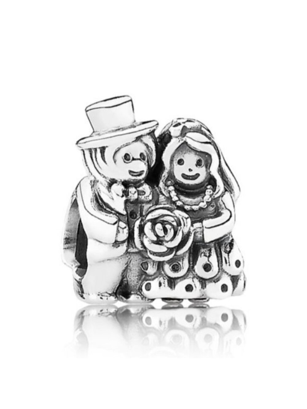 Pandora Retired Mr. + Mrs. Charm 791116 Sterling Silver ALE 925